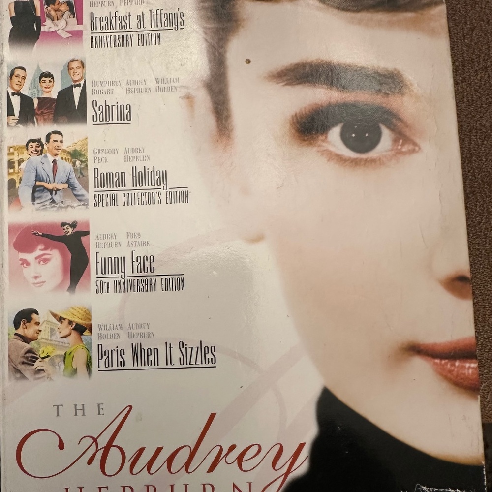 5 Dvd's including an Anniversary one of Breakfast from Tiffany's Audrey Hepburn